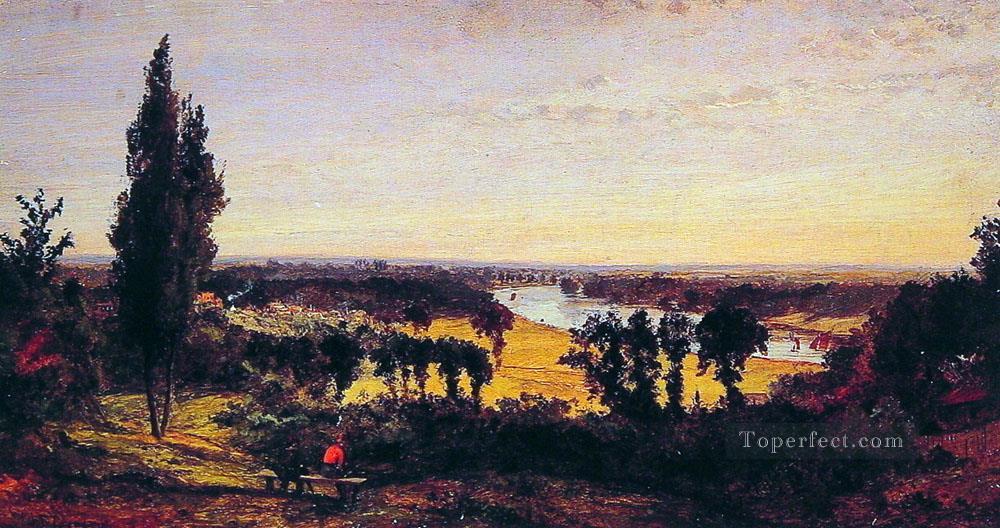 Richmond Hill and the Thames London landscape Jasper Francis Cropsey Oil Paintings